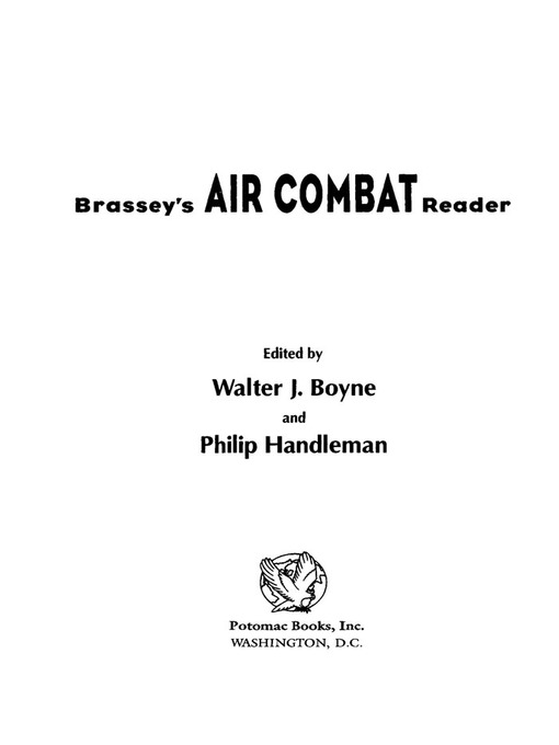 Title details for Brassey's Air Combat Reader by Philip Handleman - Available